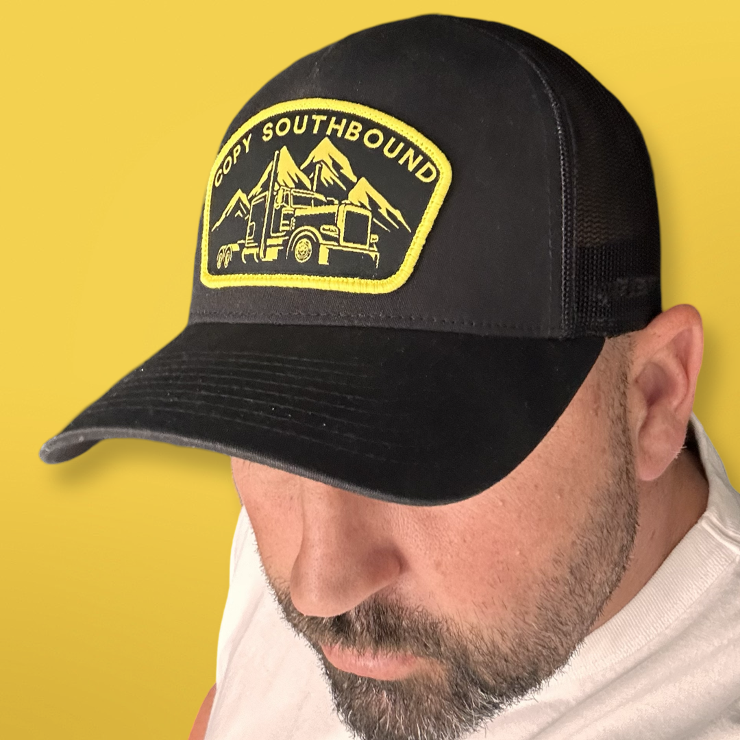 MOUNTAIN HIGH TRUCKER CAP - BLACK