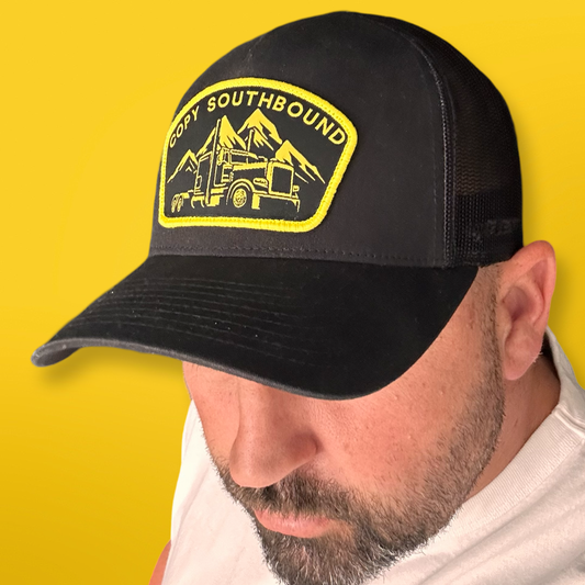 MOUNTAIN HIGH TRUCKER CAP - BLACK